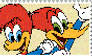 Woody Woodpecker x Winnie Woodpecker stamp