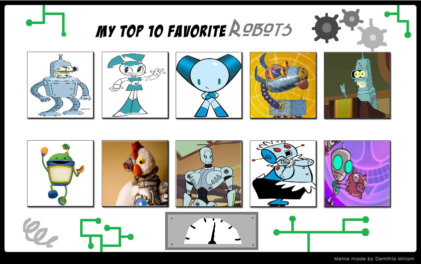 Favorite Robot Top 10 favorite Robots by MarJulSanSil on DeviantArt