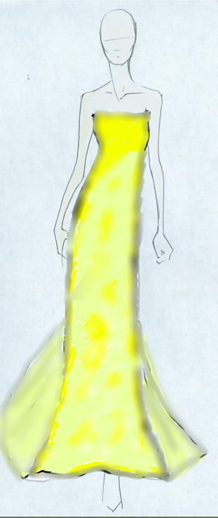 Yellow Spring gown