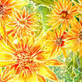 Batik Yellow Flowers