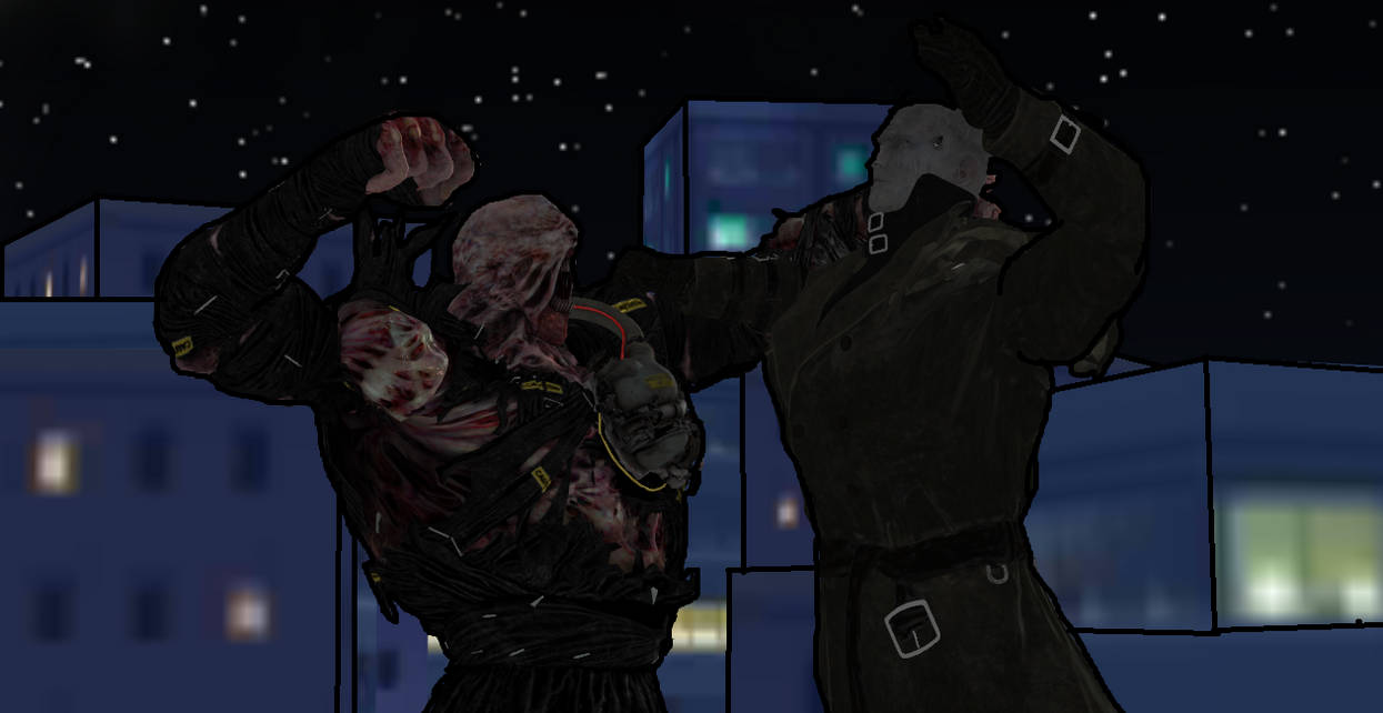 Mr X vs Nemesis: Round 2 - Resident Evil - Tapestry