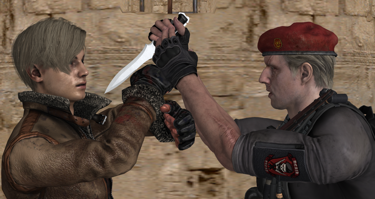 Leon vs Krauser Re4 Remake in 2023  Resident evil leon, Leon s kennedy,  Leon scott kennedy