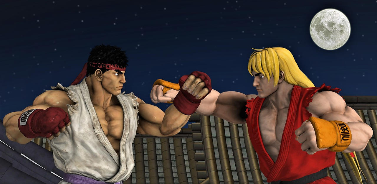 Street Fighter - Ryu vs Ken by EinArt1218 on DeviantArt