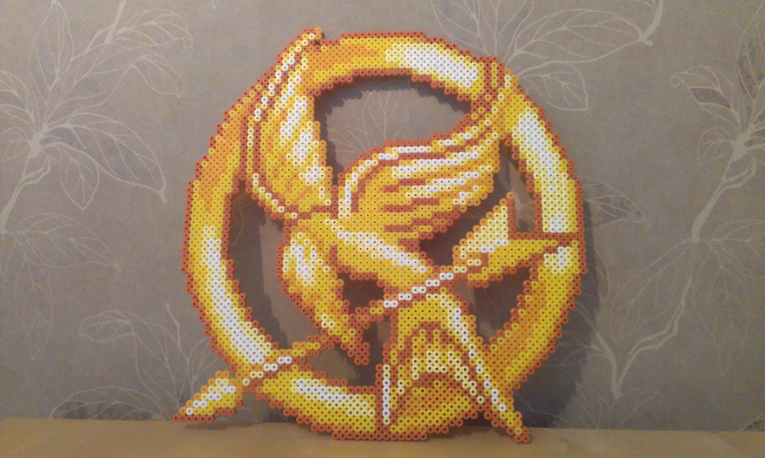 Mockingjay with perler beads