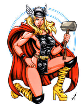 Female Thor commission