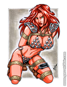 Red Sonja bound commission