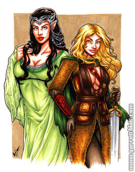 Eowyn + Arwen commission