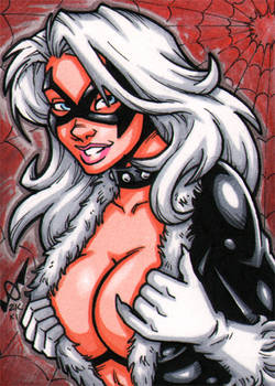 Sketch Card - Black Cat comm