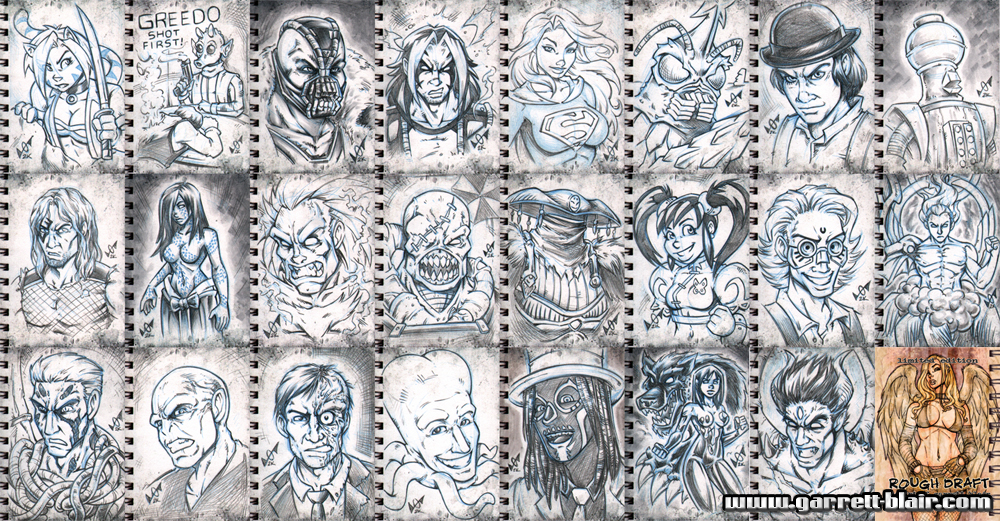 Rough Draft Sketch Cards preview