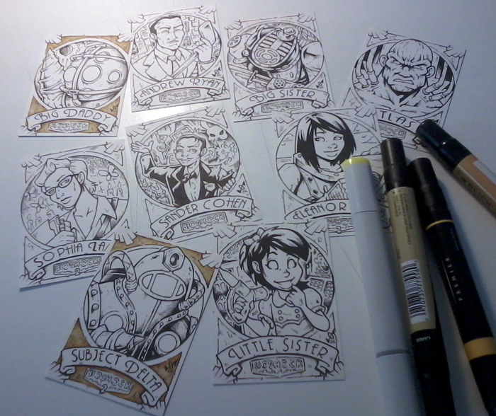 BioShock cards WIP