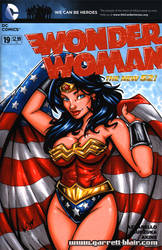 Wonder Woman patriotic sketch cover