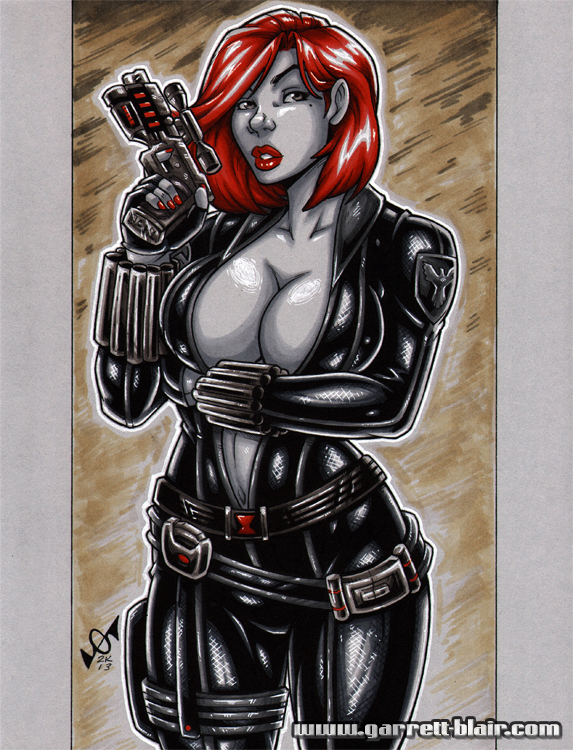 Black Widow greytone