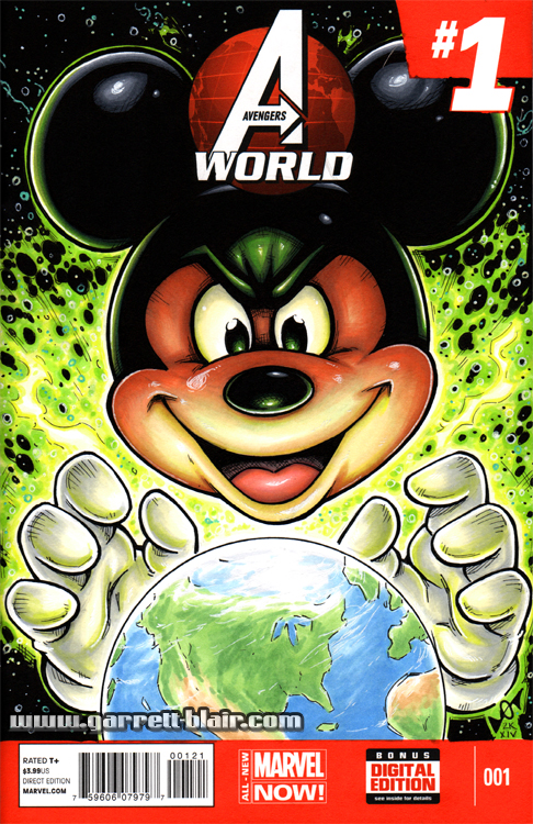 Mickey's World sketch cover