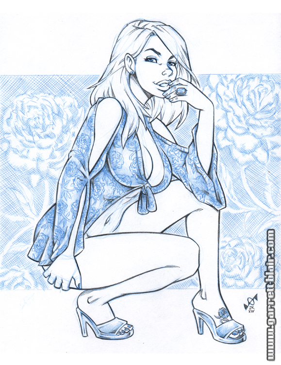 Blue Peony blueline pencils