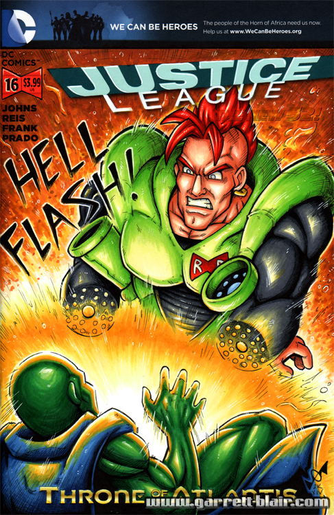 DBZ:AI Android 16 sketch cover