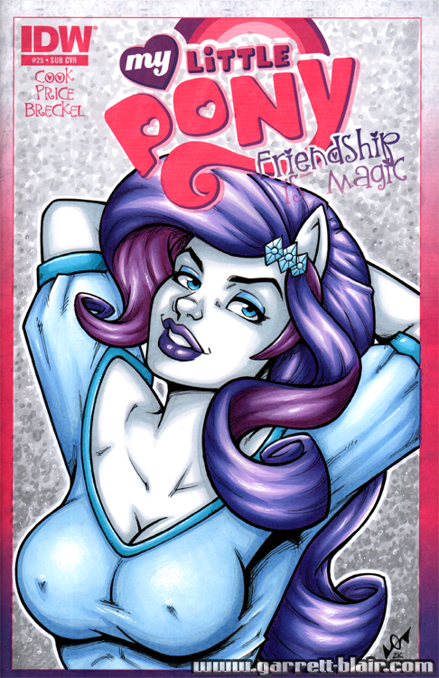 Rarity bust sketch cover by gb2k