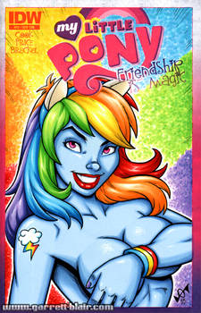 Rainbow Dash tease bust cover