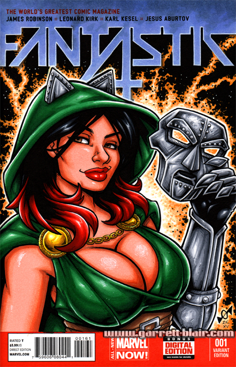 Ivy Doomkitty bust sketch cover