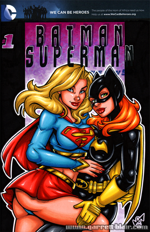 Supergirl + Batgirl sketch cover