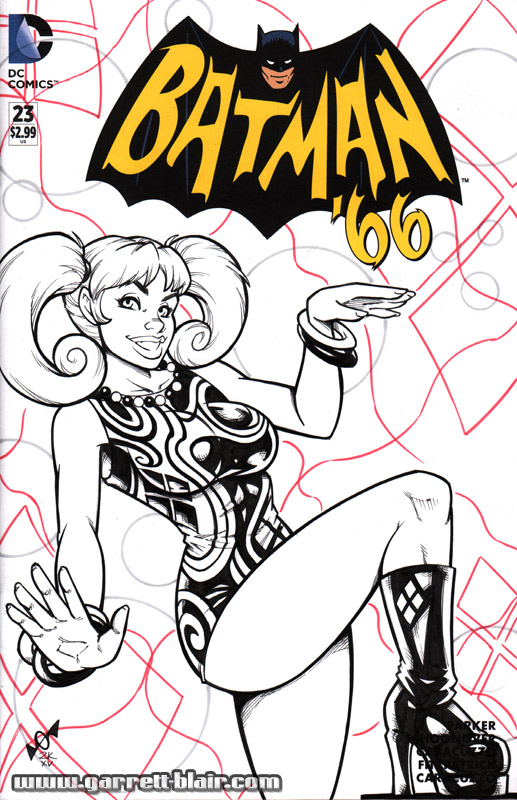 Go-Go Harley sketch cover inks WIP by gb2k