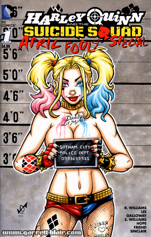 Mugshot Harley tease cover commission