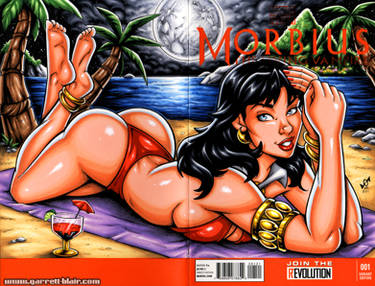 Moonbathing Vampirella sketch cover