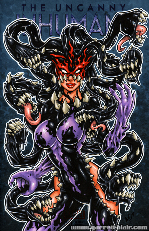 Venomized Medusa sketch cover by gb2k