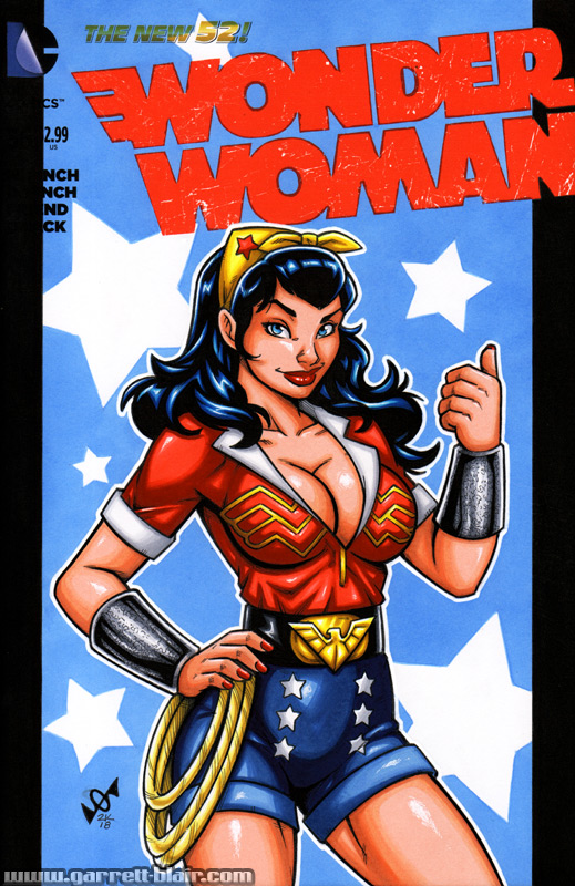 DC Comics Bombshells Wonder Woman and Supergirl Art Refrigerator Magnet