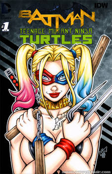 Teenage Mutant Ninja Harley Quinn bust cover