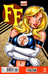 90s Sue Storm bust cover