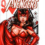 Scarlet Witch Queen of Hearts sketch cover commiss