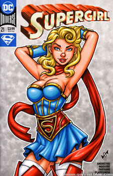 Bombshells Supergirl sketch cover