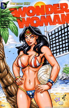Wonder Woman swimsuit sketch cover