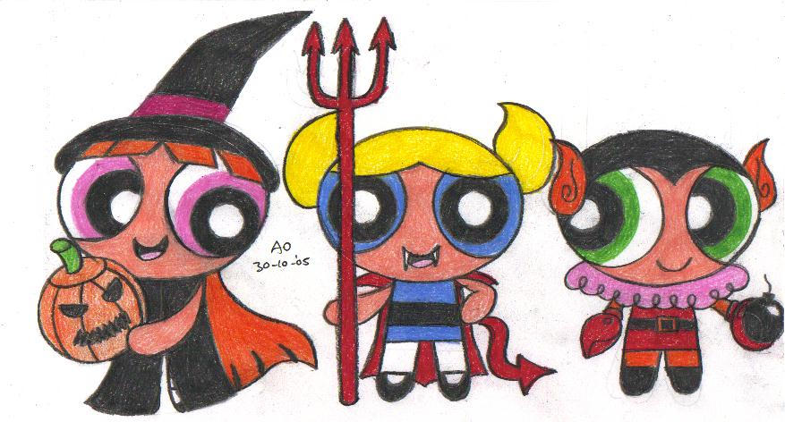 Halloween Powerpuff Girls by AO968 on DeviantArt