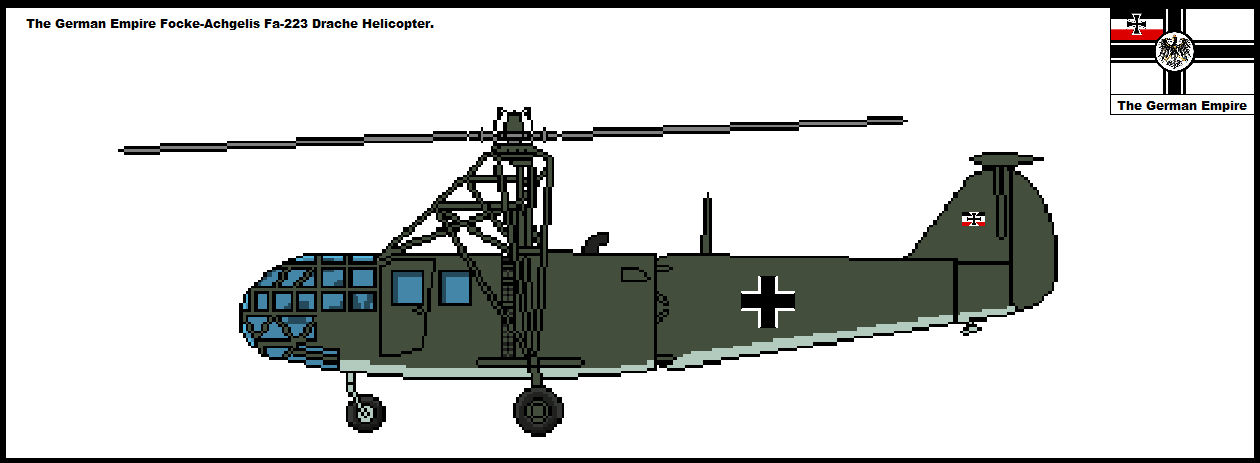 Focke-Achgelis Fa 223 Helicopter. by LordOguzHan on DeviantArt