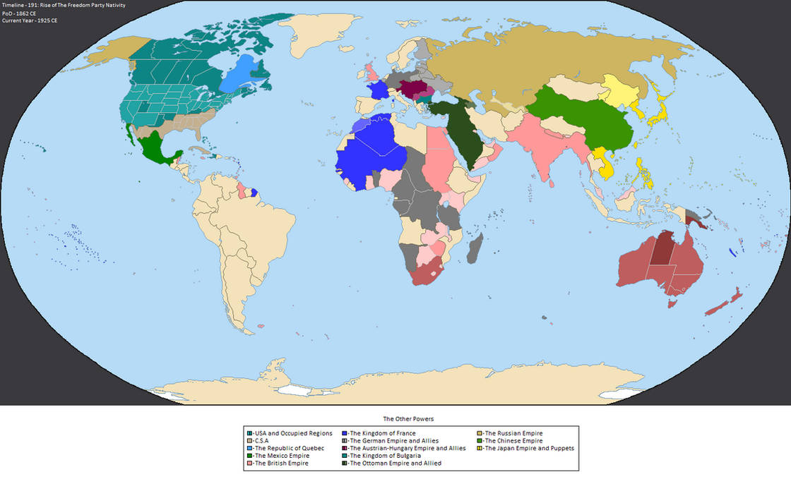 World Map 1925 TL-191: The Political World Map in 1925 by LordOguzHan on DeviantArt