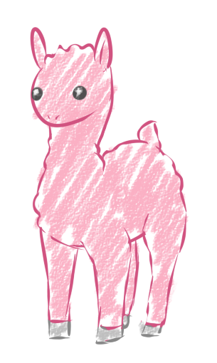 cotton candy llama