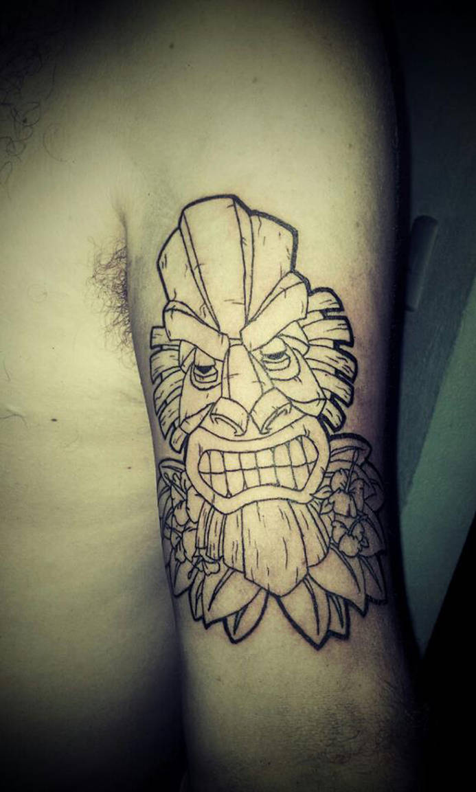 tiki mask tattoo by rojas199 on DeviantArt