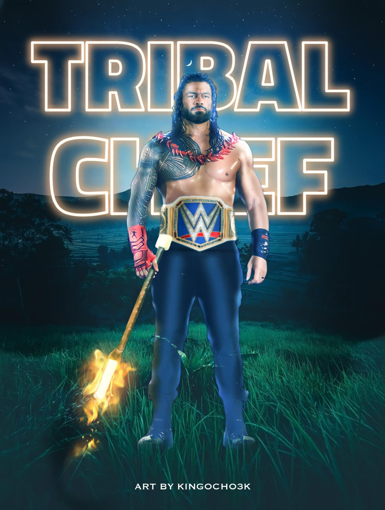WWE Tribal Chief Roman Reigns By KingOcho3K On DeviantArt wwe-tribal-chief-roman-reigns-by-kingocho3k-on-deviantart