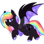 Rainbow Amputee Bat Pony OTA