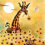 giraffe in the savanna