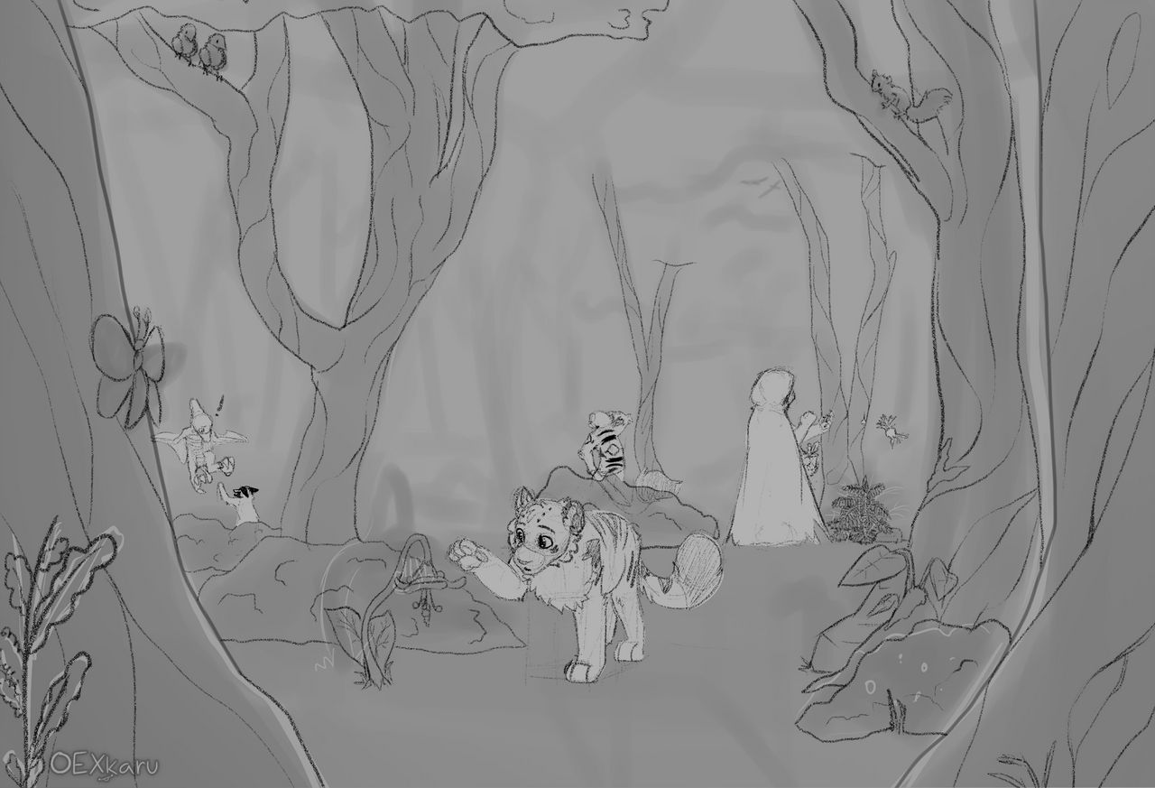 Foraging Character Foraging - sketch with characters by OEXkaru on DeviantArt