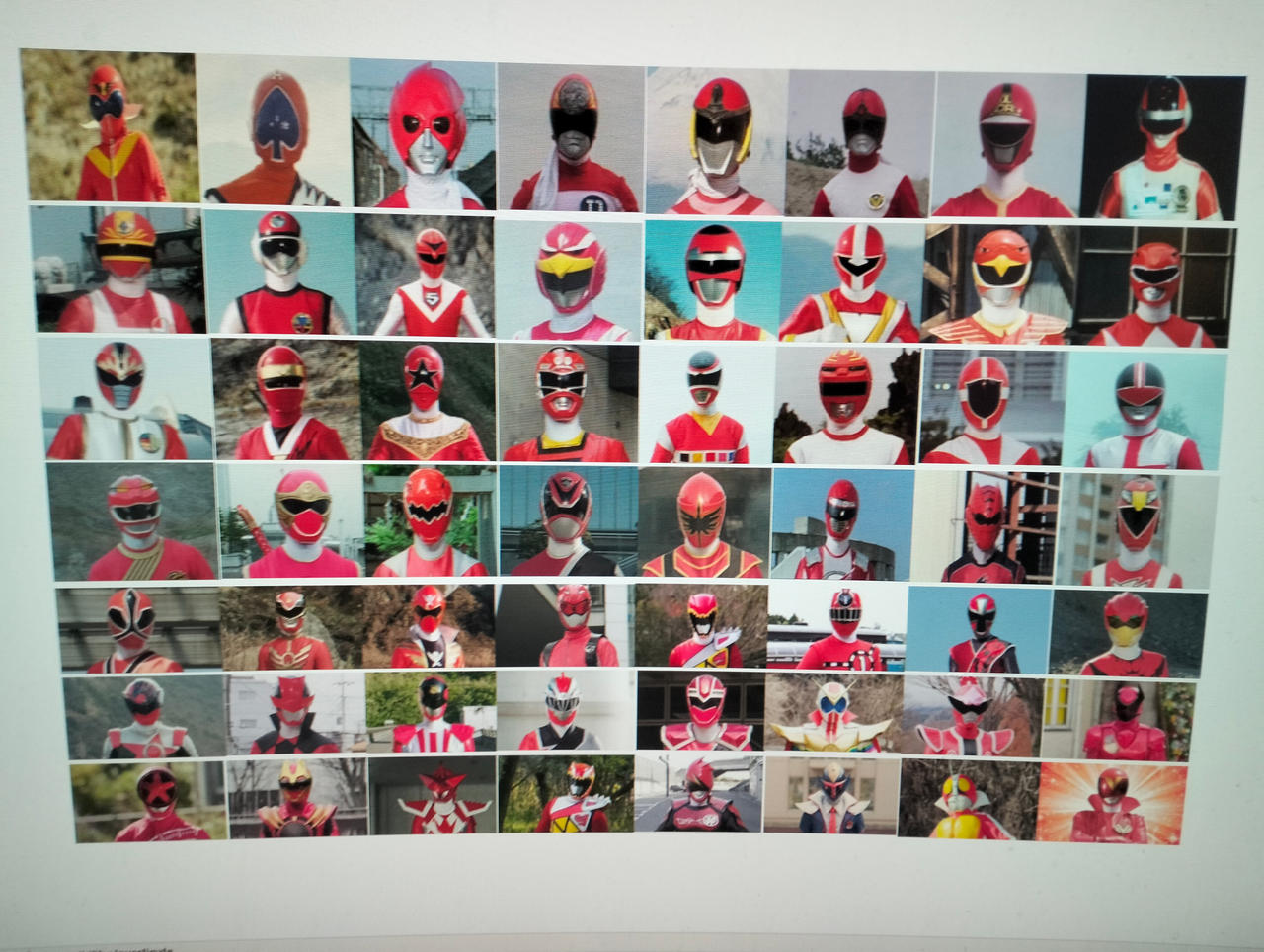 All Red Ranger Version All Red rangers in Super Sentai plus extras by zcffvvhg on DeviantArt