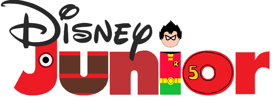Disney Junior Logo Red Colored Crossover by Alexpasley on DeviantArt