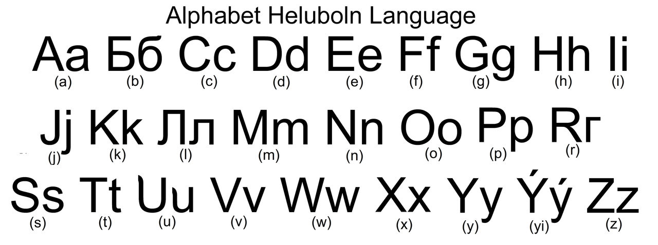 Alphabet Heluboln Language by Alexpasley on DeviantArt