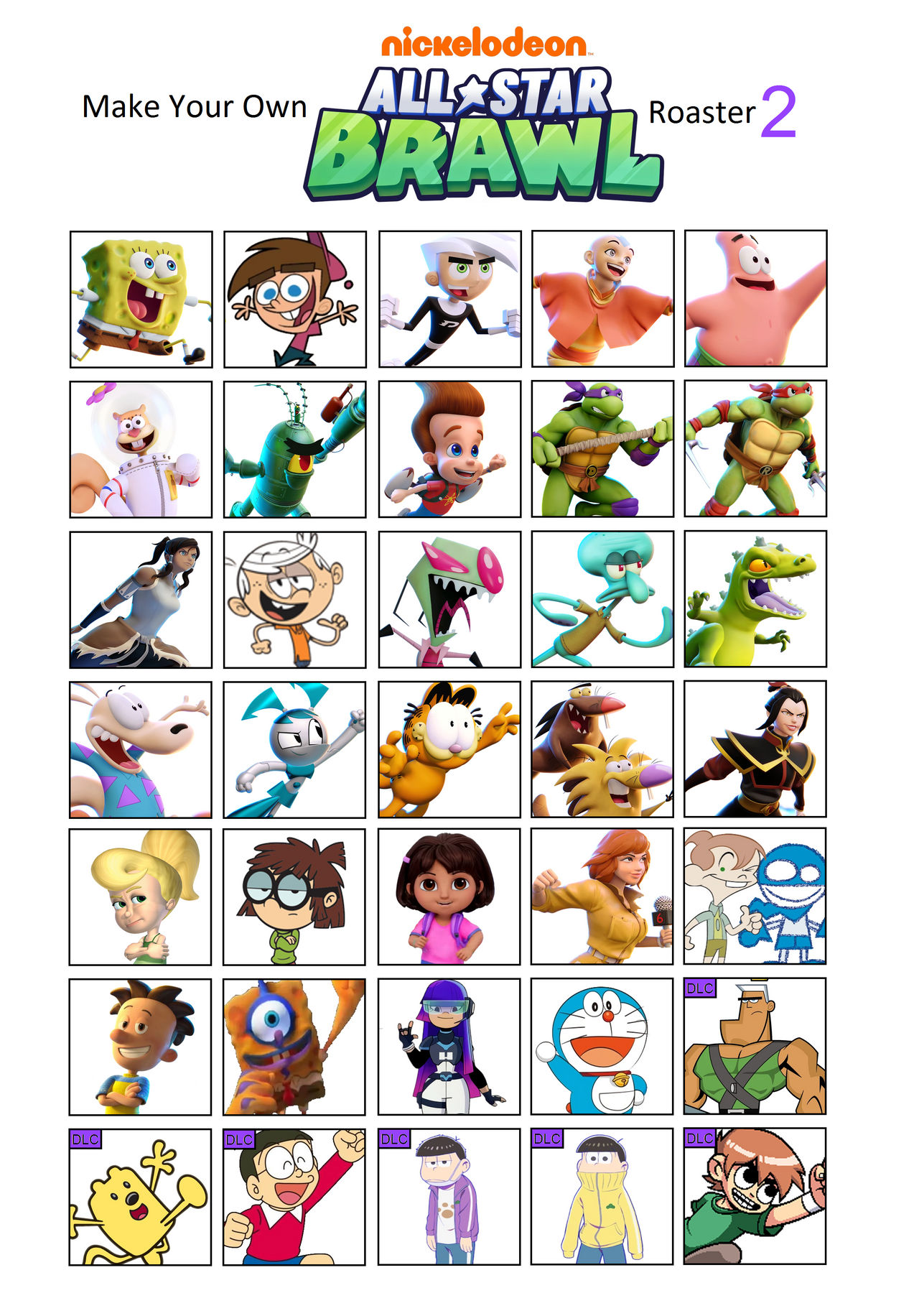 My Own Nick All-Star Brawl 3 Roster by Alexpasley on DeviantArt