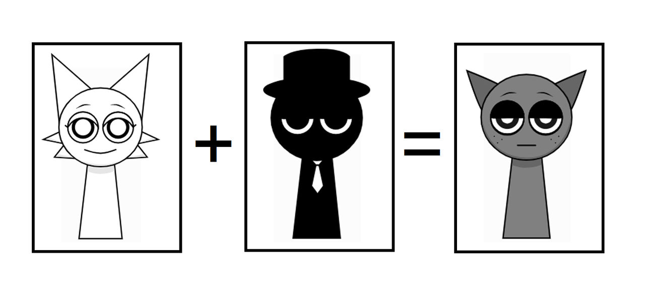 Sprunki Math Wenda + Black = Gray by Alexpasley on DeviantArt