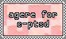 AgeRE for C-PTSD stamp pink // f2u