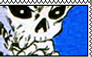 Skeleton Thinking Blue Stamp // f2u