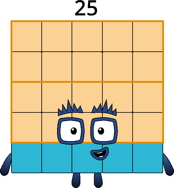 25 Block Square Numberblock 25 by Mizuki112233 on DeviantArt